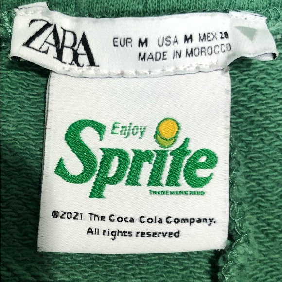 ZARA SPRITE HIGH WAISTED JOGGER PANTS ELASTIC WAISTBAND GREEN SIZE MEDIUM EUC - Picture 5 of 8